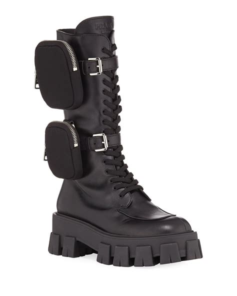 prada boots moto|prada platform boots.